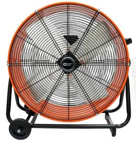 lot 15240 image: 24-inch Commercial Grade Tilt Drum Fan (See Last Pic) - Retail $168