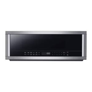 lot 15242 image: 30 in. 1.2 cu. ft. 400 CFM 1000-Watt Over the Range Microwae Oven in Stainless Steel with Sensor Cook (Not Working)- Retail $349
