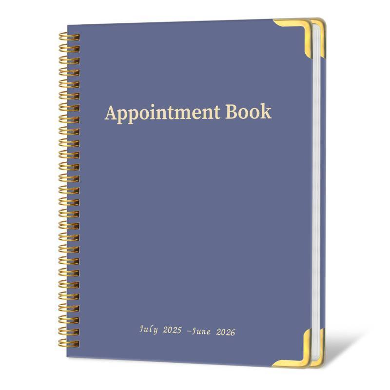 lot 9401 image: 2 Count of Appointment BookPlanner 2025-2026 - Daily Hourly Schedule Planner