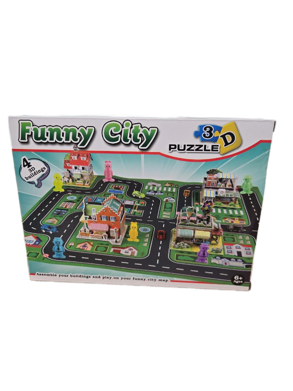 lot 9420 image: Funny City 3D Puzzle Playset