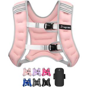 lot 4658 image: Fragraim Weighted Vest for Women Men - 16lb Weight Vest -Pink