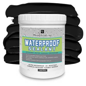lot 4664 image: 32oz Black Sealant Repairing Leak Waterproof Adhesive, Liquid Waterproof Sealant, roof sealantwaterproof��WaterproofAgent Indoor & Outdoor WaterproofCoating