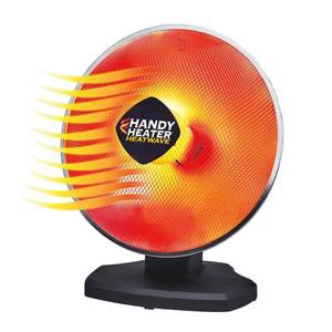 lot 6001 image: 1200-Watt Electric Oscillating Ceramic Parabolic Space Heater - Retail $85