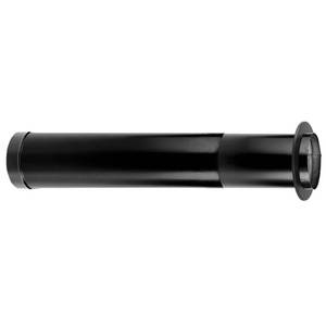 lot 6033 image: DuraVent DuraBlack Telescoping Adjustable Finishing Stove Pipe 6 Inch (Dented) - Retail $84