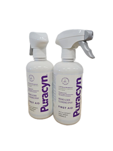 lot 9854 image: Puracyn Wound & Skin Cleansing Spray First Aid 16oz, 2 Pack BEST BY 09222027 - Retail $25