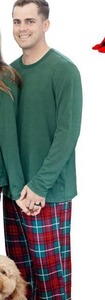 lot 9869 image: Christmas Pajamas Mens XX-Large SINGLE, GREEN TOP