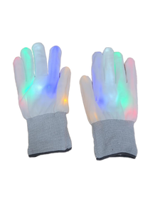 lot 9875 image: LED Light Up Gloves with CR2016 Batteries, 3 Pairs