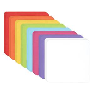 lot 9882 image: 128 Pcs Dry Erase Magnetic Labels, 3 x 3 Reusable Writable Name Tags Magnetic Label Stickers