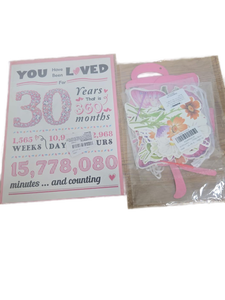 lot 9909 image: 30th Birthday and Floral Decoration Set