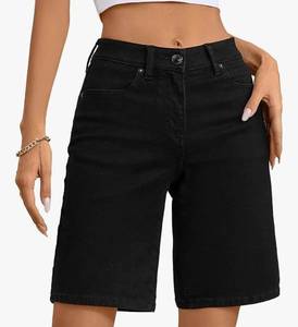 lot 9919 image: Shorts for Women Mid-Waisted Trendy Stretchy Denim Shorts -Size 12