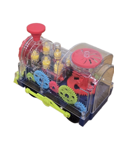 lot 10242 image: Light Up and Music Playing Mechanical Train Engine Educational Toy
