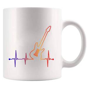 lot 10273 image: Guitar Lovers Mug 11 oz White