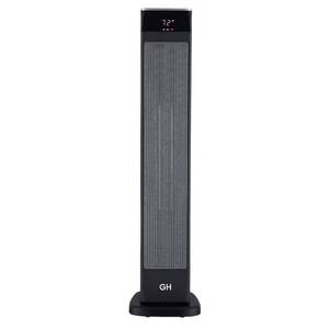 lot 15281 image: 30 in. Digital 1,500-Watt Oscillating Ceramic Tower Electric Space Heater with Remote Control and Safety Protection - Retail $109
