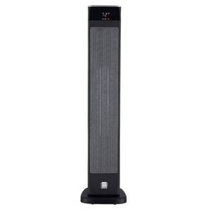 lot 15291 image: Deluxe Digital 30 in. Electric Ceramic Oscillating Tower Space Heater with Remote Control - Retail $100