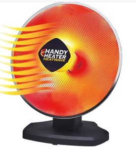 lot 16801 image: 1200-Watt Electric Oscillating Ceramic Parabolic Space Heater (See Details) - Retail $75