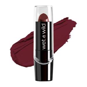 lot 4051 image: wet n wild Silk Finish Lipstick, Hydrating Rich Buildable Lip Color, Formulated with Vitamins A,E, & Macadamia for Ultimate Hydration, Cruelty-Free & Vegan - Dark Wine