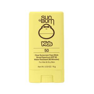 lot 4070 image: Sun Bum Kids SPF 50 Clear Face Stick Sunscreen - Wet or Dry Skin Application Broad Spectrum Sunscreen with Vitamin E - Hawaii Act 104 Compliant (Without Octinoxate & Oxybenzone) - Travel Size 0.53 oz