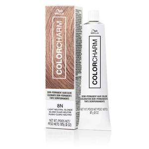lot 4124 image: COLORCHARM Demi Permanent Hair Color, 8N Light Neutral Blonde, Gloss, Refresh & Tone, 2 Fl Oz