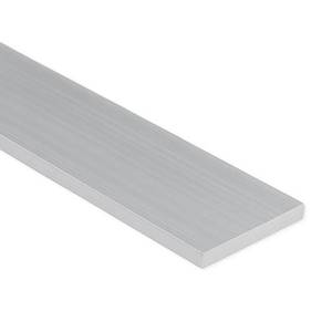 lot 4133 image: 4 FT Aluminum Flat Bar 1-12 Wide x 14 Thick 6063 T6 Alloy  Smooth Surface, Lightweight &amp Strong  Great for Fabrication, Framing, DIY Projects, Industrial &amp Structural Use Retail- $30
