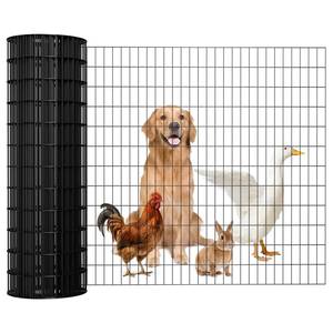 lot 4136 image: Yardbliss Welded Wire Fence 36inx50ft, 16GA, Mesh Size 2 x 3 Black Hardware Cloth, Chicken Wire Fence, PVC Coated Garden Border Fencing, Vinyl Coating Metal Wire Mesh for Yard, Dog Vegetable, Plant Retail- $70