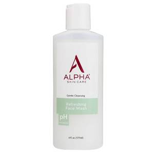 lot 4151 image: Alpha Skin Care Refreshing Face Wash, Gentle Soap-Free Formula, Citric AHA, Cleanses, Purifies, Tones & Restores pH, All Skin Types, Removes Make-Up & Oil, Anti-Aging Ingredients, 6 Oz