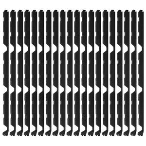 lot 4152 image: 12 in Outside Classic Rib Profile Foam Closure Strips for Metal Roofing Panels Outside Roof Closure Strips Metal Roof Foam 3 FT Long (20 Pieces) Retail $45