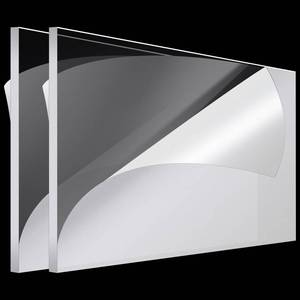 lot 4170 image: Roowest 2 Pcs 18 x 36 Inch, 14 Inch Thick Clear Acrylic Plexiglass Sheets Transparent Plastic Panels Sheets Cut to Size Cast Acrylic Board Panel with Protective Film for Craft DIY Project Sign Frame Retail- $70