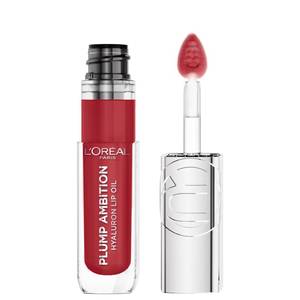 lot 1784 image: LOreal Paris Plump Ambition Hyaluron Lip Oil, 24 HR Lip Gloss with Hyaluronic Acid, Volumizing Formula with Glass-Like Shine, Cherry Cherie 390, 0.16 Fl Oz