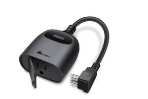 lot 1805 image: Kasa Outdoor Smart Plug, Smart Home Wi-Fi Outlet Timer, Max Load 15A1875W, IP64 Weather Resistance, Compatible with Alexa, Google Home & SmartThings, No Hub Required, ETL Certified(KP401)