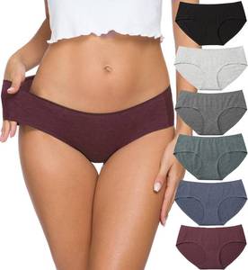 lot 1833 image: Altheanray Womens Cotton Seamless Underwear Breathable, Cotton Hipster Panties for Women (Large)