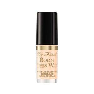 lot 1844 image: Too Faced Born This Way Super Coverage Multi-Use Concealer  Full Coverage, Non-Comedogenic, Oil Free  Long Lasting Concealer  Hyaluronic Acid  Coconut Water, 0.06 Fl Oz, Travel Size, Snow