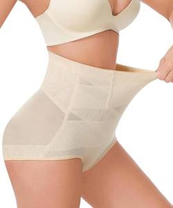 lot 1849 image: Dulchany Tummy Control Shapewear Panties for Women Body Shaper Seamless Underwear Panty Girdle Nude, XXL