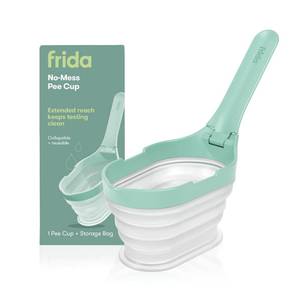 lot 1860 image: Frida Fertility No-Mess Pee Cup, Reusable Urine Cup for Pregnancy Tests, Ovulation Tests, &amp Fertility Tests, Family Planning Essentials Sample Containers (1 Cup &amp Storage Bag)