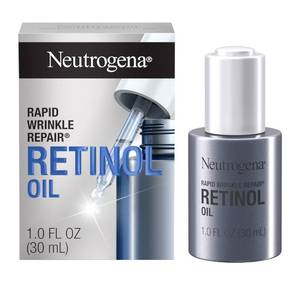 lot 1873 image: Neutrogena Rapid Wrinkle Repair Retinol Face Oil, Daily Anti-Aging Face Serum to Fight Fine Lines, Deep Wrinkles, & Dark Spots, 1.0 fl. oz