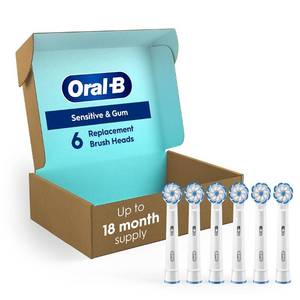 lot 1893 image: Oral-B Gum Care Replacement Brush Heads for an Oral-B Electric Toothbrush, Pack of 6