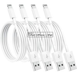 lot 4333 image: 4 Pack Apple MFi Certified Apple Charging Cables 3ft, iPhone Chargers Lightning Cable 3 Foot, Fast iPhone Charging Cord for iPhone 1414Pro1313Pro121111Pro11Max XXSXRXS Max8, ipad(White)