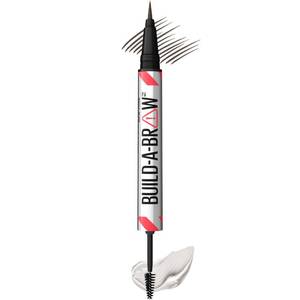 lot 4357 image: Maybelline Build-A-Brow 2-in-1 Brow Pen and Sealing Eyebrow Gel, Eyebrow Makeup for Real-Looking, Fuller Brows, Black Brown, 1 Count
