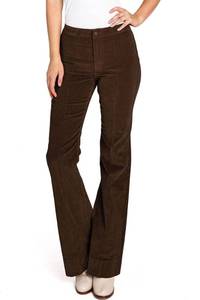 lot 4395 image: Angry Rabbit Juniors High Waist Stretchy Premium Jeans Corduroy Flares (Chocolate, 27)