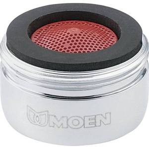 lot 4400 image: Moen 3919 2.2 GPM Male Thread Kitchen Faucet Aerator, Chrome