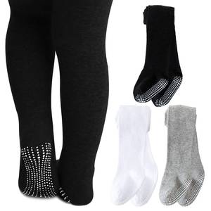 lot 4404 image: Mini angel Baby Girl Tights Non Slip Baby Tights 12-24 Months Girl Warm Cotton Leggings Seamless Pantyhose Non-Skid Grip for Toddler 3 Pack (Black, White, Grey, M)