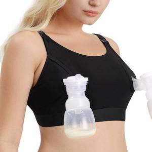 lot 4429 image: Momcozy Hands Free Pumping Bra, Adjustable Breast-Pumps Holding and Nursing Bra, Suitable for Breastfeeding-Pumps by Lansinoh, Philips Avent, Spectra, Evenflo and More Black Large