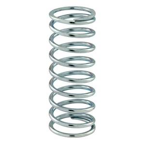lot 4434 image: Prime-Line SP 9734 Compression Spring, Spring Steel Construction, Nickel-Plated Finish, 0.105 GA x 1-18 In. x 3 In. (2 Pack)