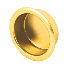 lot 4436 image: Prime-Line N 7133 34 In. Solid Brass Sliding Closet Door Finger Pulls, 4 count (Pack of 1)