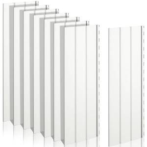 lot 4462 image: Landical 8 Pcs 12 W x 35 L Mobile Home Skirting Vinyl Underpinning Panel Vinyl Skirting White Panels Wood Grain 40 Mil Thickness House Panels for Mobile Home Kit(Without Holes) Retail- $65