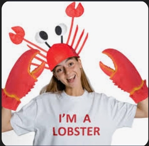 lot 4466 image: Lobster Costume Set with Claws and Hat
