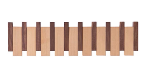 lot 2881 image: Solid Wood Piano Key Coat Rack, Wall-Mounted Coat Hooks - Retail $0