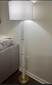 lot 2899 image: Marble stick floor lamp - Retail $0