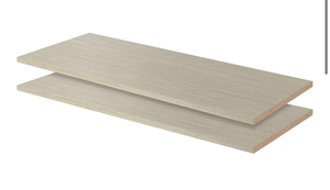 lot 2902 image: Easy Track Closet & Pantry Systems Shelves Storage (24in shelf & 32in shelf) - Retail $0