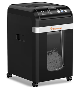 lot 2918 image: Bonsaii C283-A AutoFeed Shredder  200-Sheet Auto-Feed & 12-Sheet Manual Micro-Cut Shredder (tested and works) - Retail $360