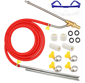lot 2939 image: Pressure Washer Sandblasting Kit, 5000 PSI Wet Sandblaster Attachment, Power Washer Sandblasting with Replacement Ceramics Nozzle, 14 Inch Quick Disconnect Sandblasting Kit - Retail $0